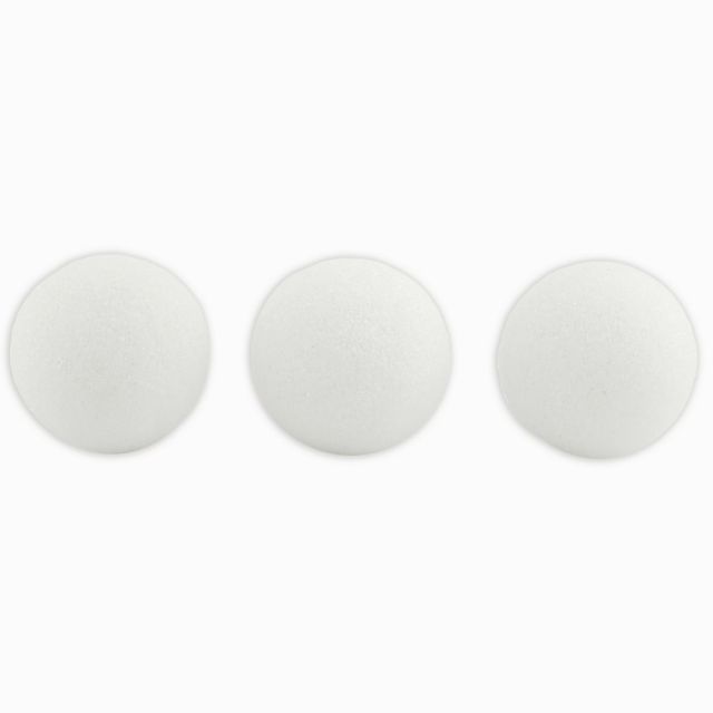 Hygloss Styrofoam Balls, 3 Inch, 12 Per Pack, 2 Packs (Min Order Qty 2) MPN:HYG51103-2