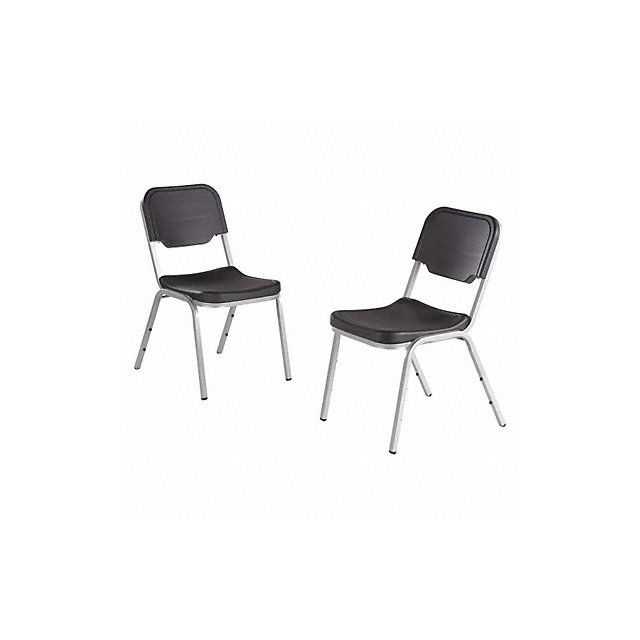 Stacking Chair Charcoal Steel PK4 MPN:64117