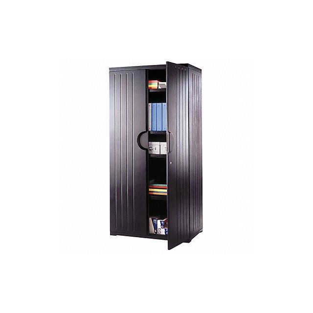 Storage Cabinet HDPE Black 72 In MPN:92571