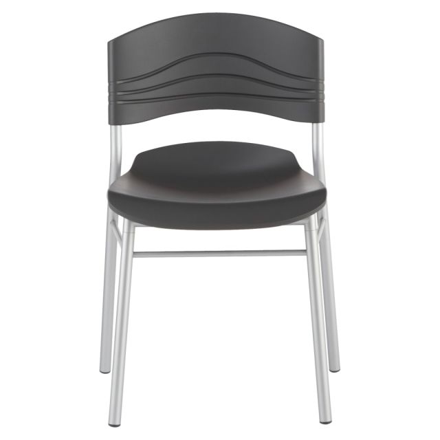 Iceberg CafeWorks Cafe Chairs, Black/Graphite, Set Of 2 MPN:64517