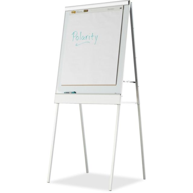Iceberg Polarity Magnetic Presentation Flipchart Easel with Dry-erase Surface - 30in (2.5 ft) Width x 38in (3.2 ft) Height - White Steel Surface - Metal Frame - Rectangle - Floor Standing - 1 Each MPN:30333