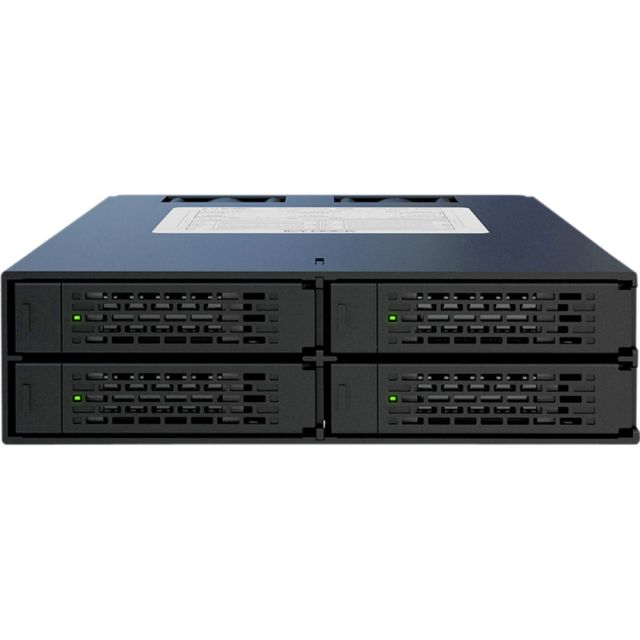 Cremax ICY Dock ToughArmor MB994SP-4SB-1 - Storage drive cage - SATA 6Gb/s - SATA 6Gb/s - matte black MPN:MB994SP-4SB-1
