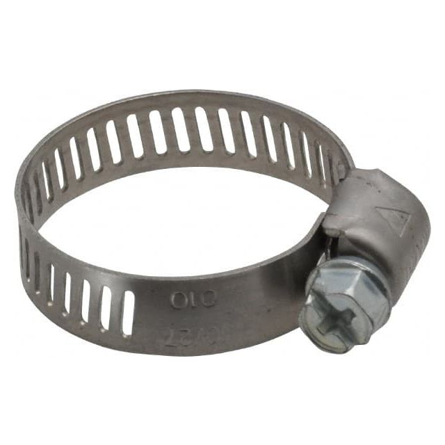 Worm Gear Clamp: SAE 10, 1/2 to 1-1/16