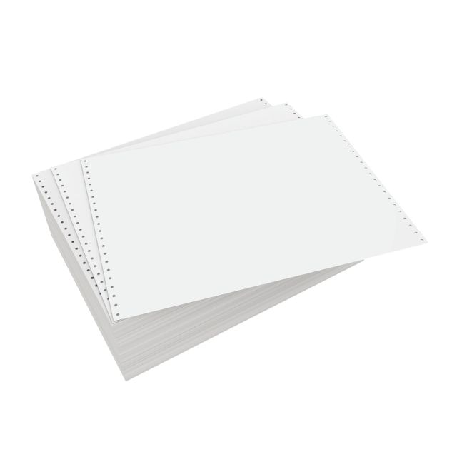 Domtar Continuous Form Paper, Unperforated, 14 7/8in x 11in, 18 Lb, White, Carton Of 3,000 Forms MPN:141008