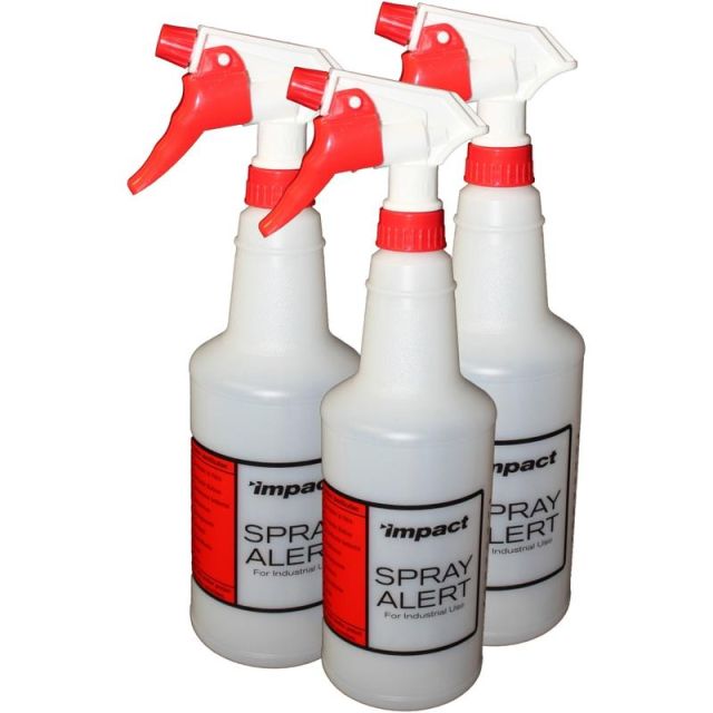Spray Alert Spray Bottle - Leak Proof - 10.6in Height - 4.5in Width - 32 / Carton - White MPN:5024SSCT