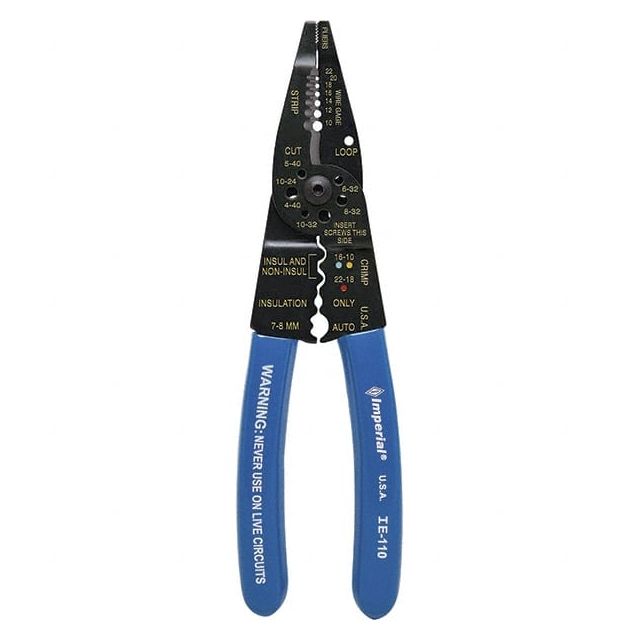 Wire Stripper: 10 AWG to 22 AWG Max Capacity IE-110 Tools