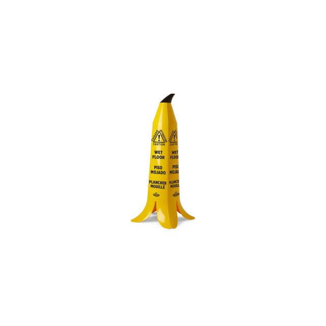 Impact Products Banana Cone Wet Floor Sign 3 Ft - Trilingual English/Spanish/French - B1101 - Pkg Qty 3 B1101