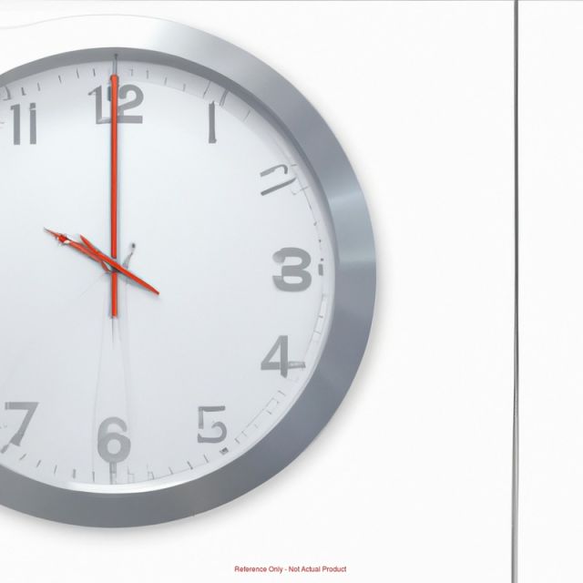 11-1/2 Inch Diameter, White Face, Dial Wall Clock MPN:90/1224-1