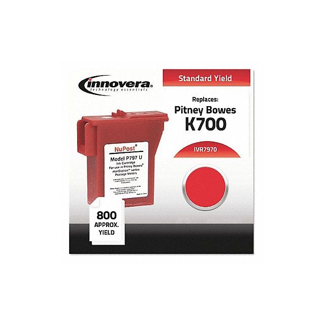 PM Ink Cartridge Red PitneyBows MaxPg800 MPN:IVR7970
