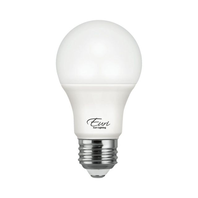 Euri A19 Dimmable 800 Lumens LED Light Bulbs, 9 Watt, 3000 Kelvin/Soft White, Case Of 4 Bulbs (Min Order Qty 3) MPN:EA19-6000E-4