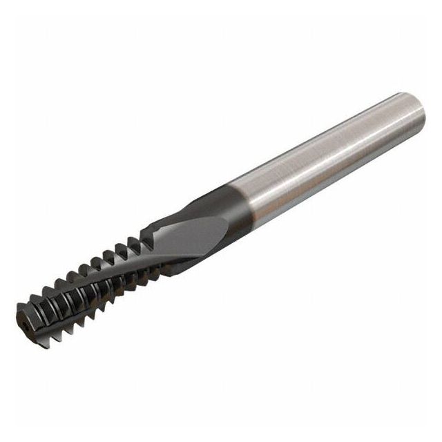 Helical Flute Thread Mill: #1-8, Internal, 4 Flute, Solid Carbide MPN:5605395