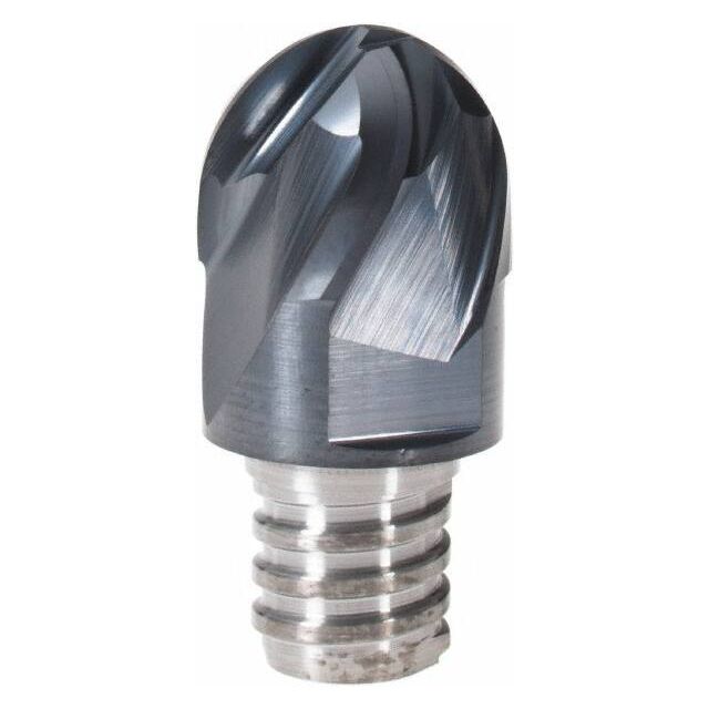 Ball Nose Replaceable Milling Tip: MM EB .625A47-4T10 IC908, Carbide MPN:5621379
