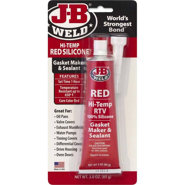 Automotive Sealants & Gasketing, Sealant Type: Gasket Sealant , Container Type: Tube , Container Size: 3 oz , Color: Red , Full Cure Time: 1 hr  MPN:31314