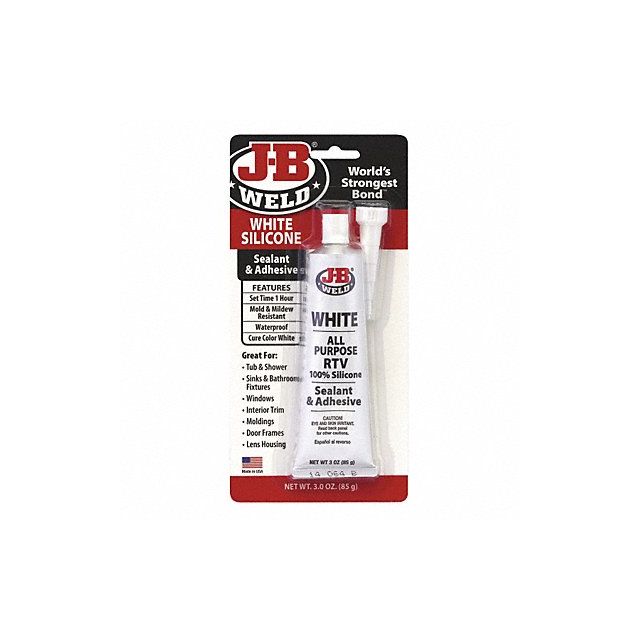 Adhesive Sealant 3 oz Tube White 31312 Protective Coatings & Sealants
