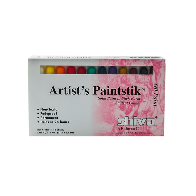 Shiva Artists Paintstik Oil Color Set, Student Set, Set Of 12 MPN:121501