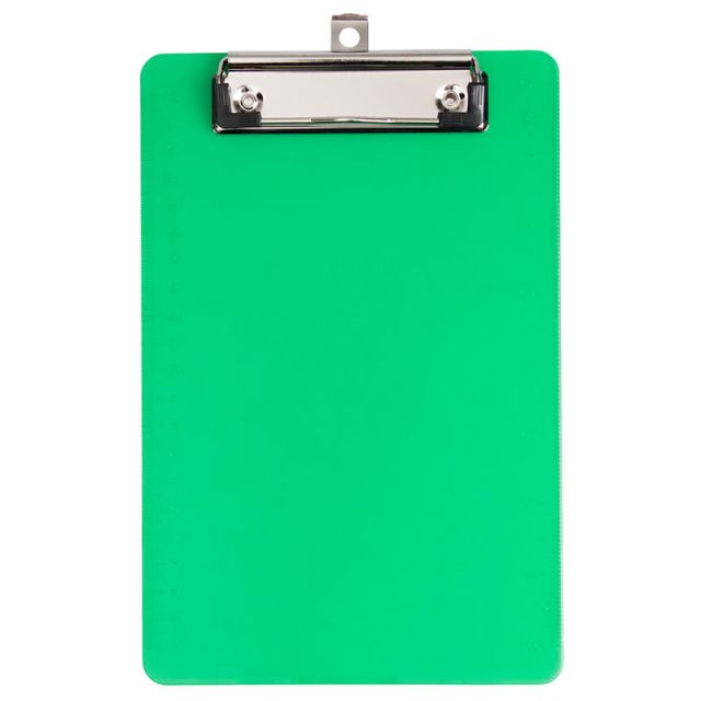 JAM Paper Plastic Mini Clipboard. 6in x 9in, Green (Min Order Qty 6) MPN:331CPMGR