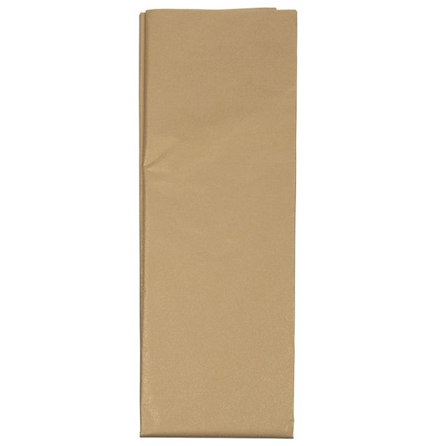 JAM Paper Tissue Paper, 26inH x 20inW x 1/8inD, Gold, Pack Of 10 Sheets (Min Order Qty 7) MPN:7335485