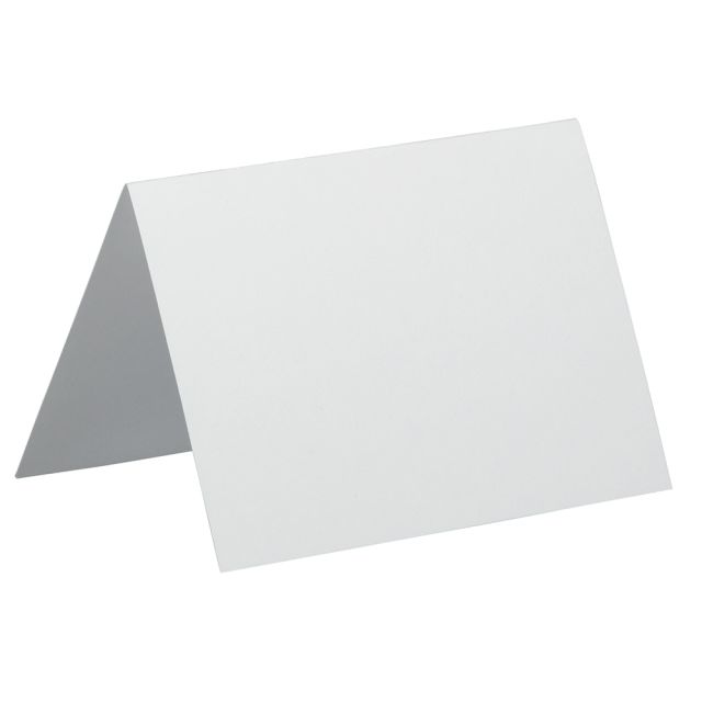 JAM Paper Strathmore Fold-Over Cards, 4 Bar, 3 1/2in x 4 7/8in, Bright White, Pack Of 25 (Min Order Qty 4) MPN:3095704