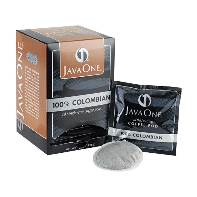 Java One Single-Serve Coffee Pods, Colombian Supremo, Carton Of 14 (Min Order Qty 8) MPN:30200