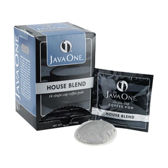 Java One Single-Serve Coffee Pods, House Blend, Carton Of 14 (Min Order Qty 8) MPN:40300
