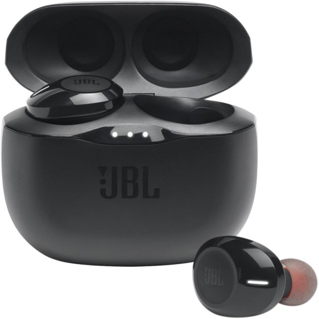JBL TUNE 125TWS Truly Wireless In-Ear Headphones, Black JBLT125TWSBLKAM Audio