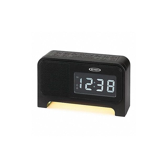Desk Clock Digital 6 Dia Black LCD JCR-350 Time & Attendance Clocks