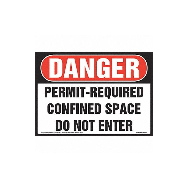 Permit-Required Confined Space 10 x 7 MPN:8001152