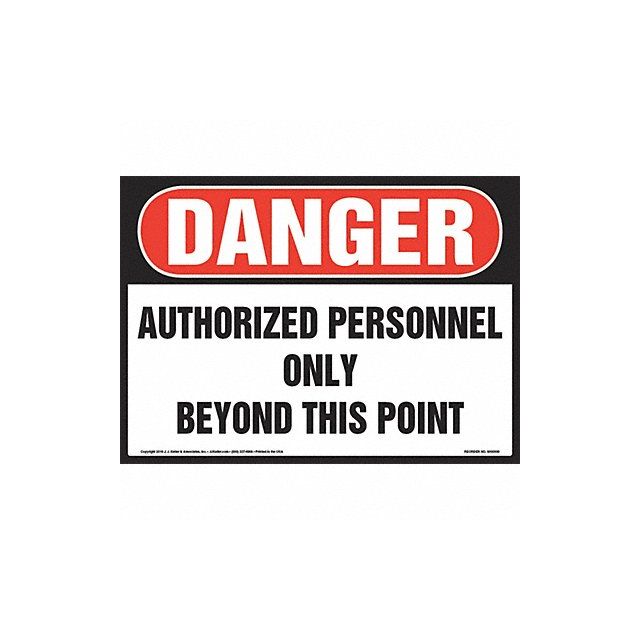 Danger Authorized Personnel Only Sign MPN:8001307