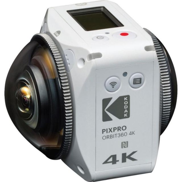 Kodak PIXPRO ORBIT360 Digital Camcorder - 1in LCD Screen - CMOS - 4K - White - 16:9 - ORBIT360_4K-WH