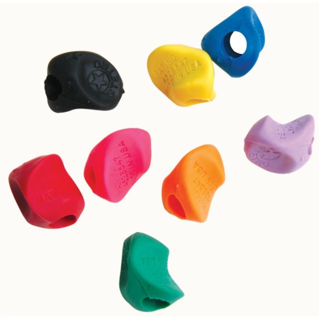 J.R. Moon Pencil Co. Stetro Pencil Grips, 1/2in x 1/2in, Multicolor, Pack Of 100 (Min Order Qty 2) MPN:JRMST100