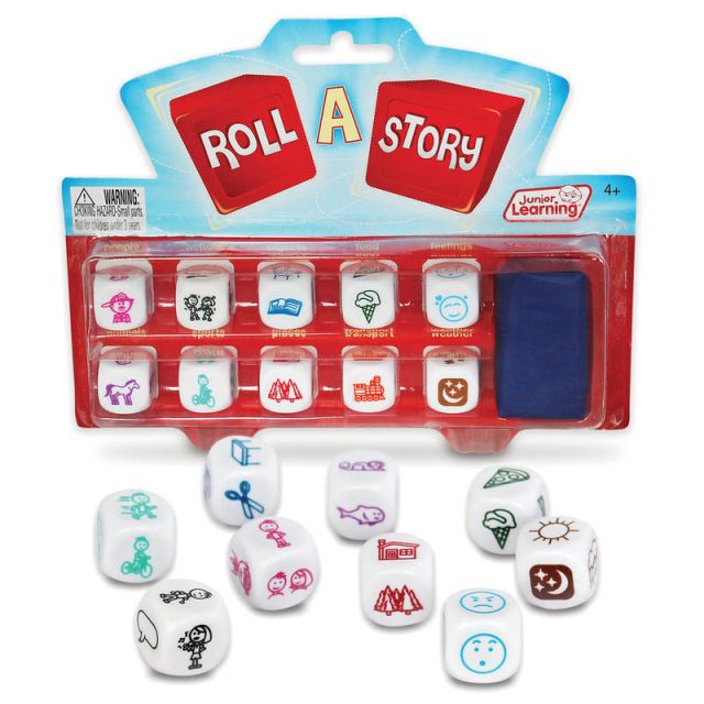 Junior Learning Roll A Story Dice Game, Grades K-6 (Min Order Qty 4) MPN:JRL144
