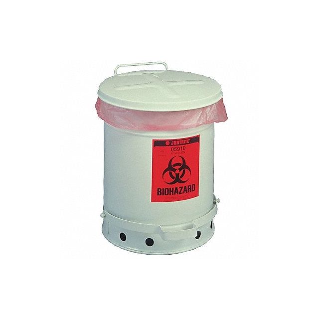 Biohazard Waste Can 15-7/8 in H MPN:05910