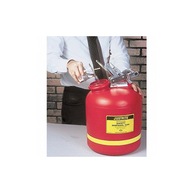 Disposal Can 5 gal Red Polyethylene MPN:14765