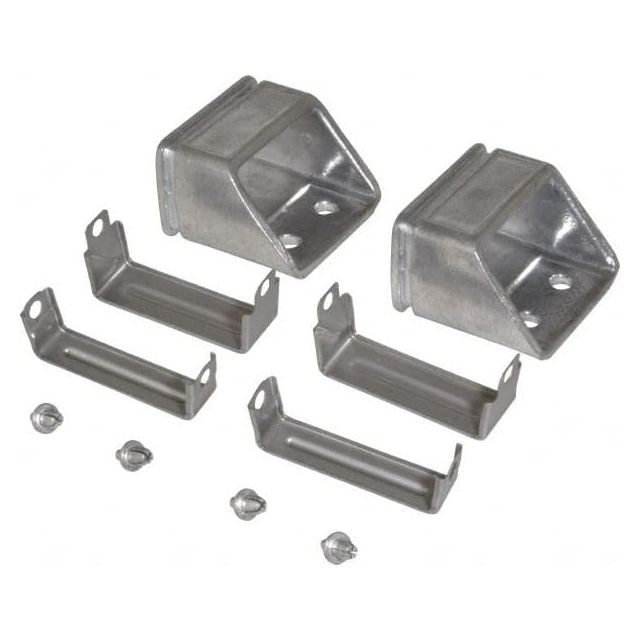 2.17 Inch Outside Width x 1.42 Inch Outside Height, Cable and Hose Carrier Stainless Steel Tube Mounting Bracket Set MPN:66365 SET