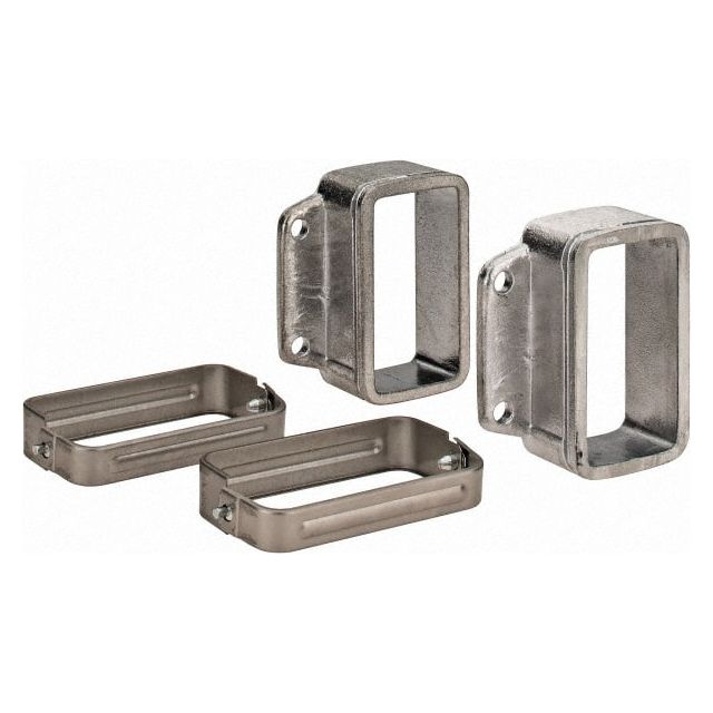 3.35 Inch Outside Width x 3.35 Inch Outside Height, Cable and Hose Carrier Stainless Steel 66655 SET