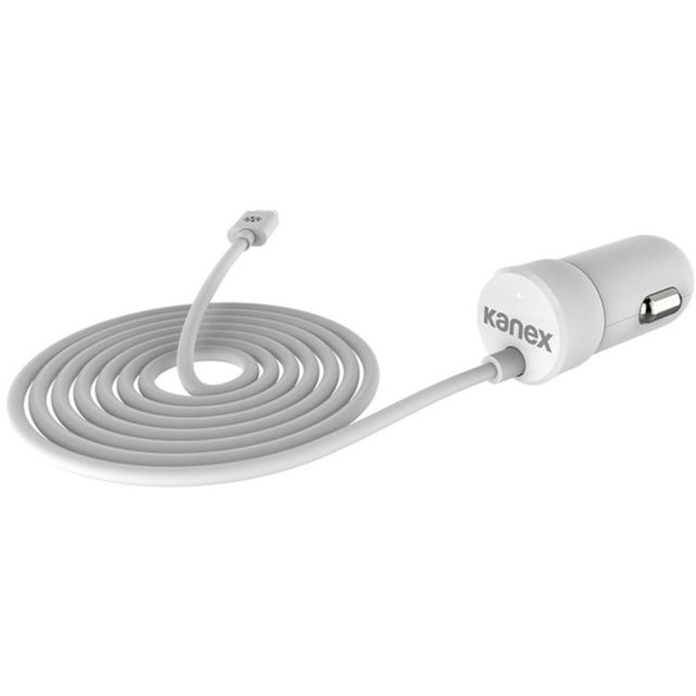 Kanex Auto Adapter - 3.94 ft Cable - 2.40 A Output - White (Min Order Qty 3) MPN:K161-24AHW8P-WT4F