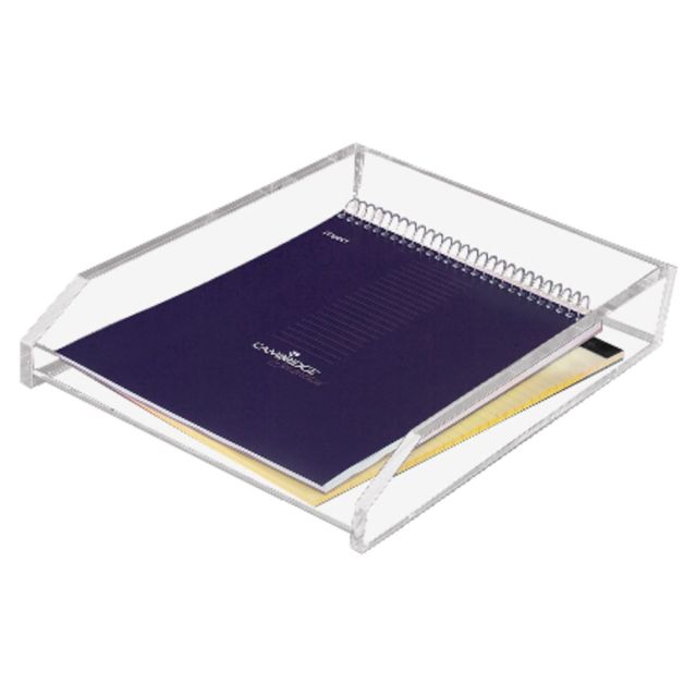 Kantek Single Letter Tray, 2 1/2in x 10 1/2in x 13 3/4in, Clear (Min Order Qty 3) MPN:AD10