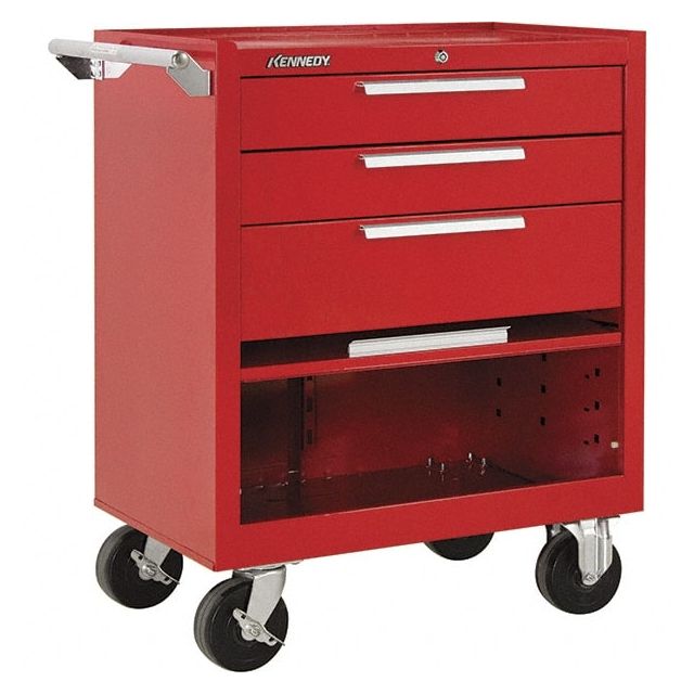 Steel Tool Roller Cabinet: 3 Drawers MPN:273XR