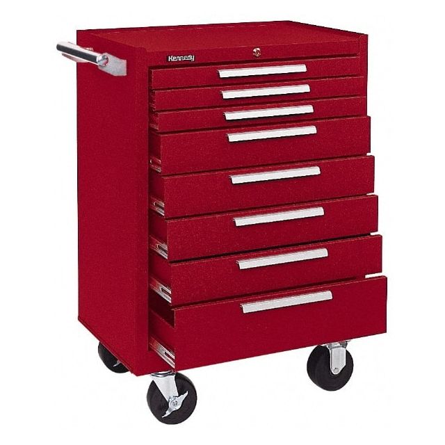 Steel Tool Roller Cabinet: 8 Drawers MPN:378XR