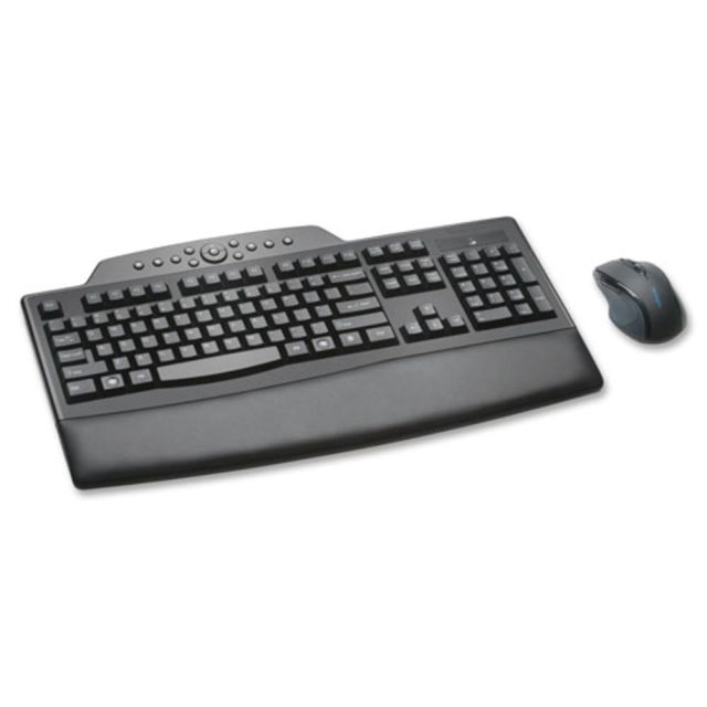 Kensington Pro Fit Comfort Wireless Keyboard & Mouse, Contoured/Curved Full Size Keyboard, Right-Handed Optical Mouse, KMW72403 MPN:K72403USA