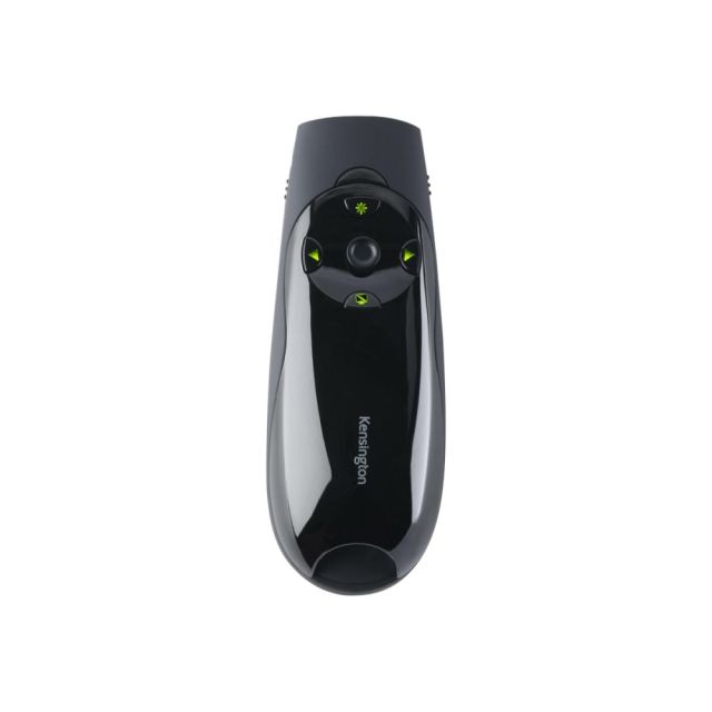 Kensington Presenter Expert Wireless Cursor Control with Green Laser - Presentation remote control - 4 buttons - RF - black MPN:K72426AMA