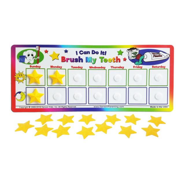 Kenson Parenting Solutions I Can Do It! Tooth Brushing Chart, Preschool - Grade 3 (Min Order Qty 5) MPN:KPS-OH3000