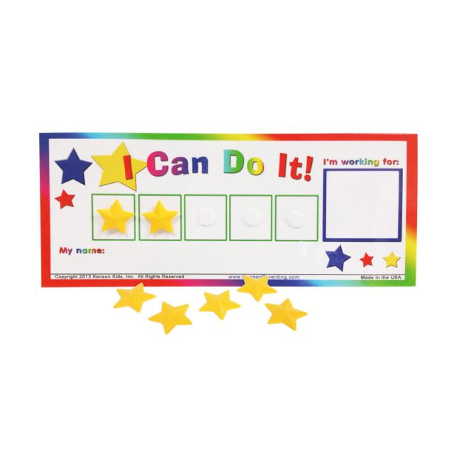Kenson Parenting Solutions I Can Do It! Token Board, Star, Preschool - Grade 3 (Min Order Qty 6) MPN:KPS-TB3000S