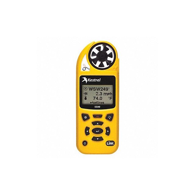 Weather Meter LCD Yellow w/WiFi MPN:0855LVYEL