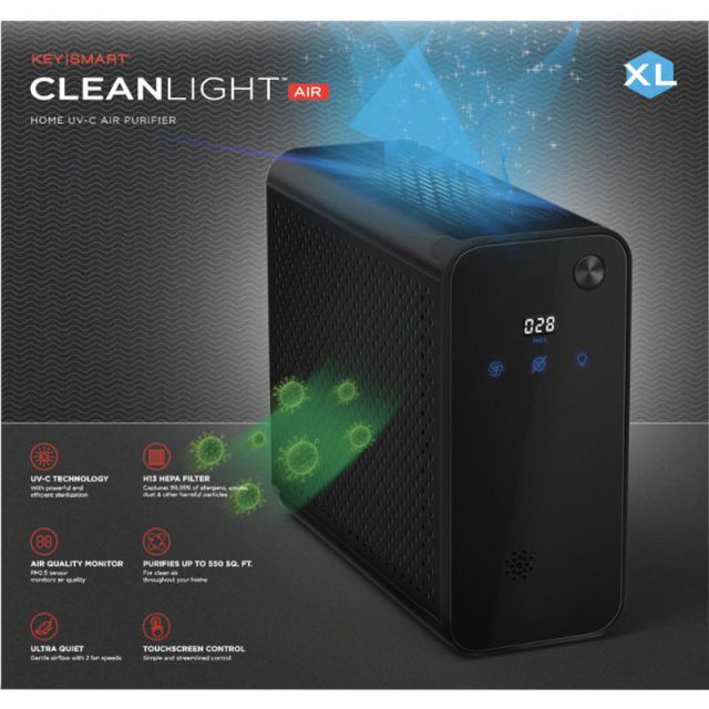 CleanLight Air XL Air Purifier With Air Quality Monitoring, Black MPN:KS928-BLK