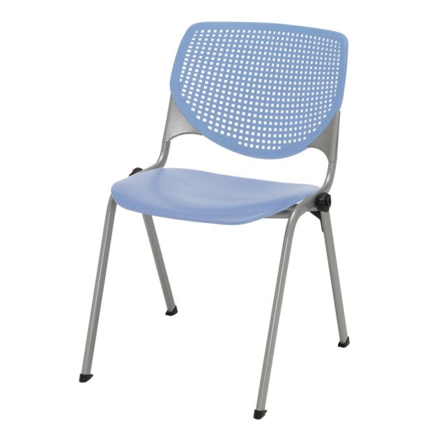 KFI Studios KOOL Stacking Chair, Peri Blue/Silver MPN:2300-P20