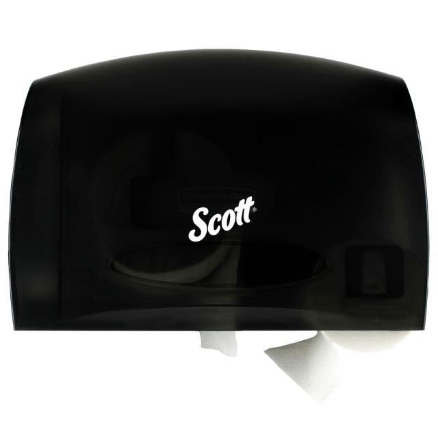 Scott Coreless JRT Bath Tissue Dispenser, 9-3/4in x 14-5/8in, Smoke Gray (Min Order Qty 2) MPN:9602