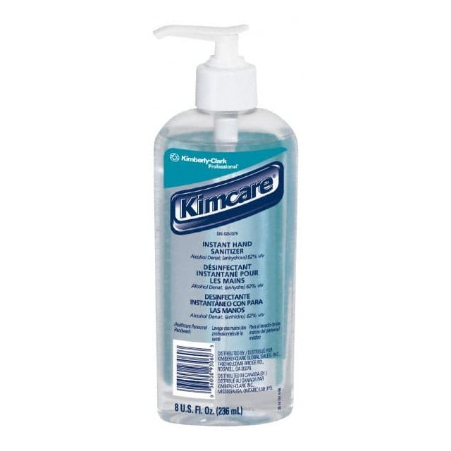 Hand Sanitizer: Gel, 8 oz Pump Spray Bottle, Contains Alcohol MPN:93060