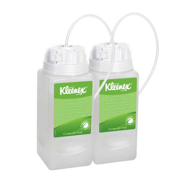 Kleenex Fragrance & Dye Free Foam Skin Cleanser Soap, Vanilla Scent, 64 Oz, Carton Of 2 Bottles (Min Order Qty 2) MPN:11285EA
