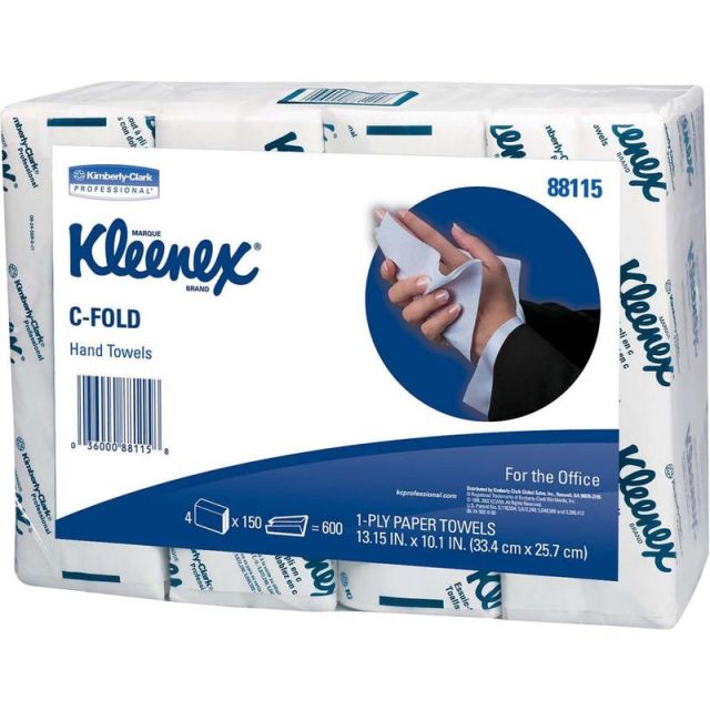Kleenex C-Fold 1-Ply Paper Towels, 150 Sheets Per Roll, Pack Of 16 Rolls MPN:88115CT
